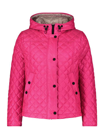 AMBER & JUNE Steppjacke mit Kapuze in Fandango Pink