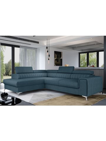 MF Design Lauryn Recamiere Links in Blau -  (L) 205 x (B) 278 x (H) 92 cm