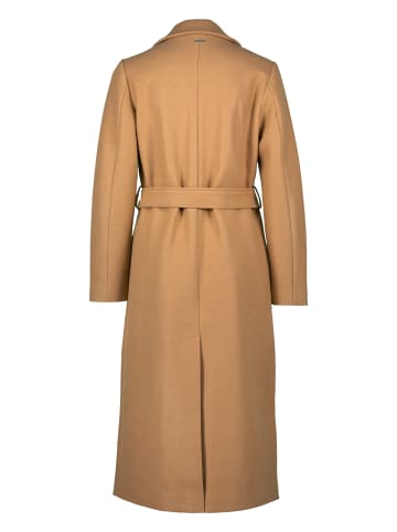 Zero  Mantel Wolloptik mit Bindegürtel in Cinnamon Swirl