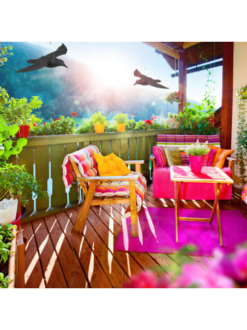 relaxdays 2 x Taubenschreck "Krähe" in Schwarz