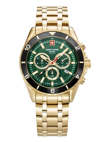 Swiss Alpine Military by Grovana Analoguhr für Herren in gold