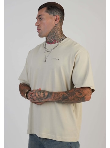 SikSilk T-Shirt Graphic in Ecru