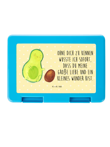 Mr. & Mrs. Panda Lunchbehälter Avocado Kern rollt mit Spruch in Gelb Pastell