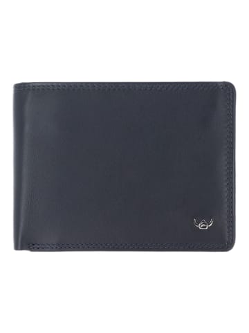 Golden Head Polo RFID Geldbörse Leder 12 cm marineblau