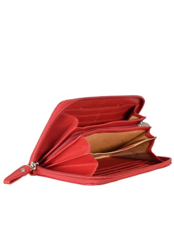 Esquire Primavera Geldbörse II Leder 18 cm in rot