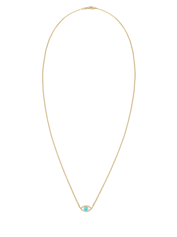 Elli Halskette 925 Sterling Silber Evil Eye in Gold