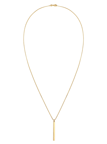 Elli Halskette 925 Sterling Silber Rechteck in Gold