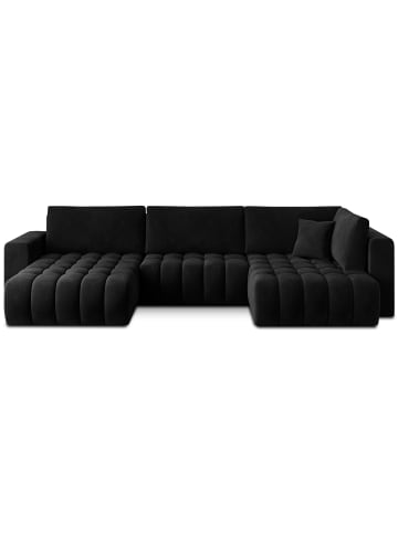 MF Design Bonita Recamiere Links in Schwarz -  (L) 175 x (B) 350 x (H) 92 cm