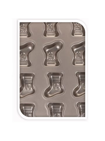 La Cucina Weihnachtskuchenform in silbern