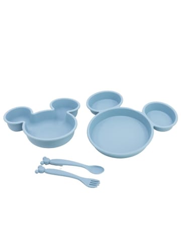 Disney Mickey Mouse Kindergeschirr-Set 4-teilig Teller, Schale & Besteck