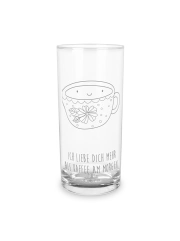 Mr. & Mrs. Panda Wasserglas Kaffee Tasse mit Spruch in Transparent