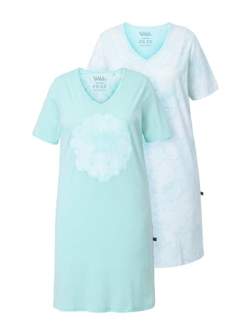 Ulla Popken Nachthemd in helles mintgrün