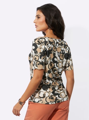 creation L Druck-Shirt in ecru-schwarz-bedruckt