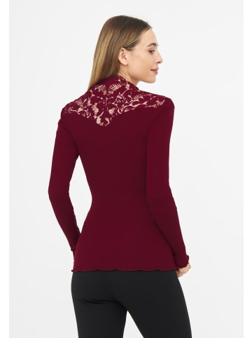 TOOCHE Langarmshirt "Scarlet Temptation" in bordeaux