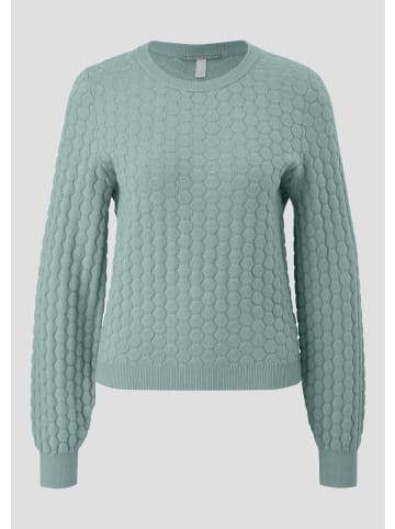 QS Strickpullover in 6215_ozeangrün
