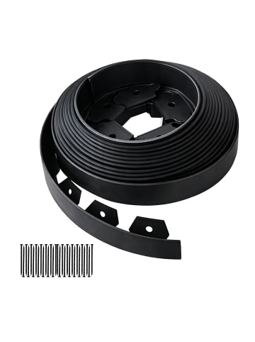 relaxdays Rasenkante in Schwarz - 10 m