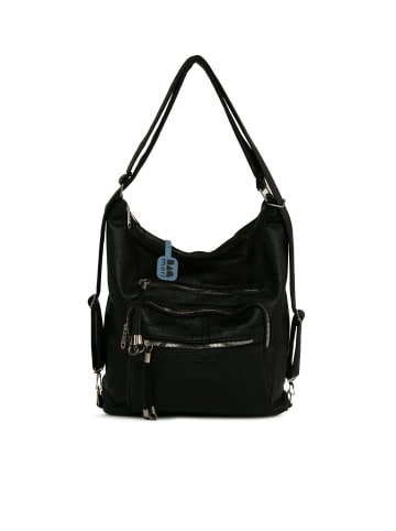 BAGmori Schultertasche in Schwarz