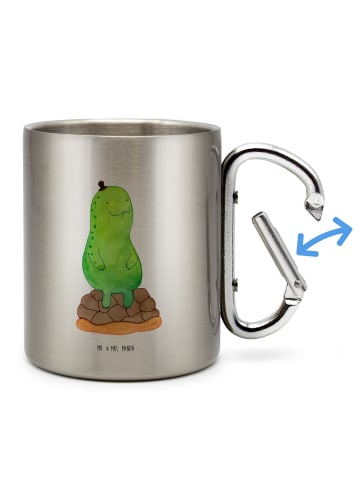 Mr. & Mrs. Panda Tasse Schildkröte Pause ohne Spruch in Silber