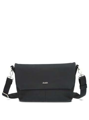 Zwei Mademoiselle M60 - Umhängetasche 33 cm (cord-mocca) in nubuk-black