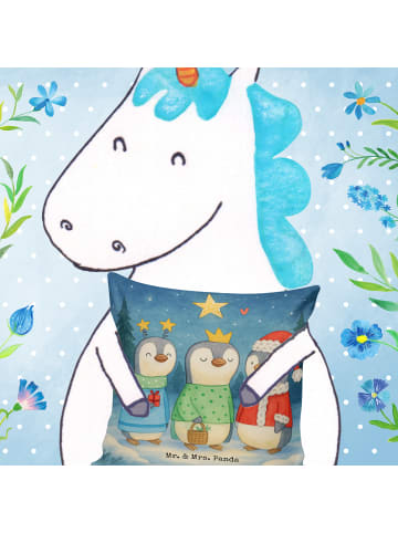 Mr. & Mrs. Panda Sofakissen Winterzeit Heilige drei Könige Desig... in Weiß