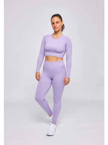 SNOCKS Gerippte Leggings 1 Stück in Pastelllila