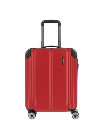 travelite City - 4-Rollen-Kabinentrolley S 55 cm in rot