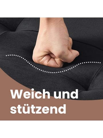 SONGMICS Sitzbank Minota in Schwarz - (B)76 x (H)38 x (T)38 cm