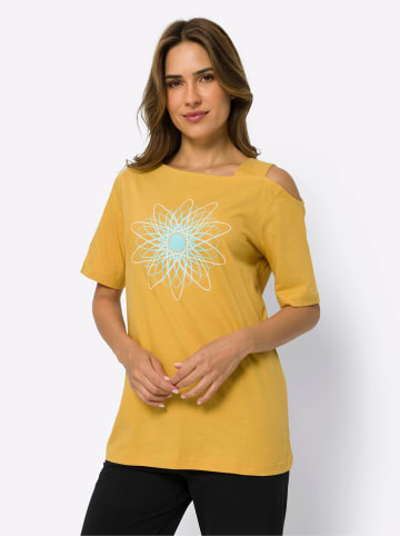 Sieh an! Longshirt in ocker