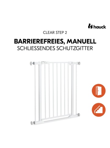 Hauck Türschutzgitter / Treppenschutzgitter Clear in weiss