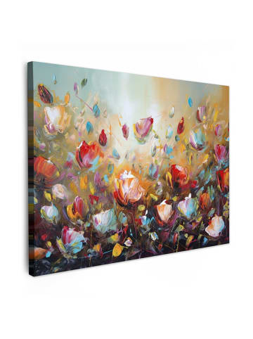 MuchoWow Leinwand bilder Blumenmeer (BxH)