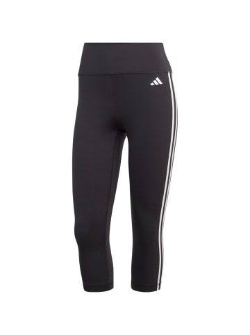 adidas Performance 3/4-Tights TRAIN ESSENTIALS 3-STREIFEN in black