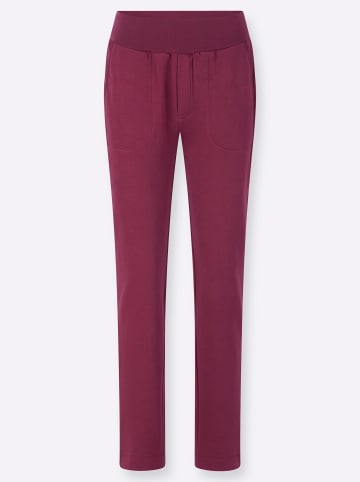 WITT WEIDEN Jersey-Hose in bordeaux