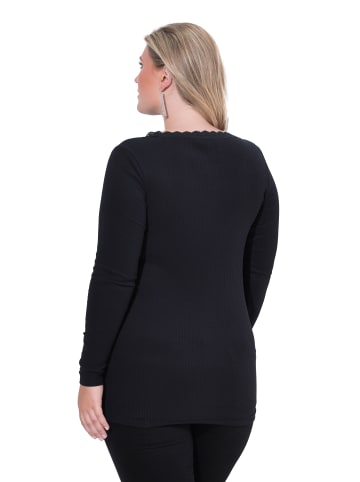 MIAMODA Longsleeve in schwarz