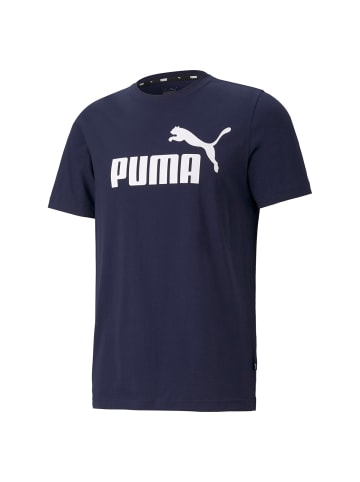 Puma T-Shirt 1er Pack in Blau/Weiß