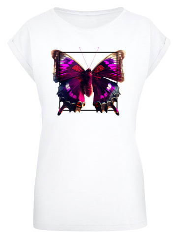 F4NT4STIC T-Shirt Pink Schmetterling SHORT SLEEVE TEE in weiß