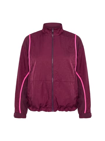 Ulla Popken Sweatjacke in dunkle pflaume