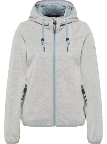 Schmuddelwedda Damen Funktionsjacke in Hellgrau Melange Icemint