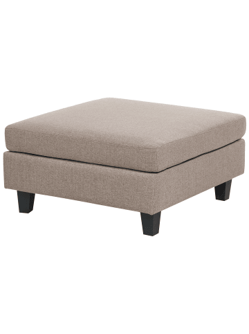 Beliani Ottomane UNSTAD in Braun/Schwarz - (W) 76 x (H) 39 x (L) 76 cm