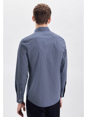 Seidensticker Oxfordhemd Regular in Mittelblau