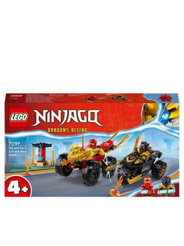 LEGO Bausteine Ninjago 71789 Verfolgungsjagd mit Kais Flitzer und Ras‘ Motorrad