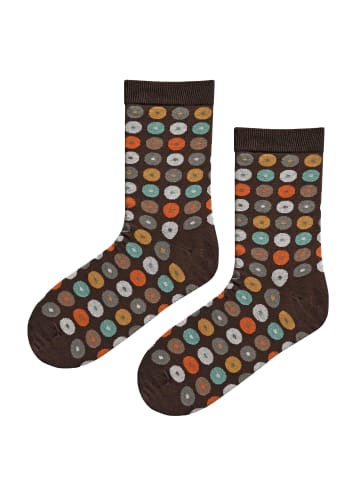 elkline Socken Retro Donut in turkish coffee