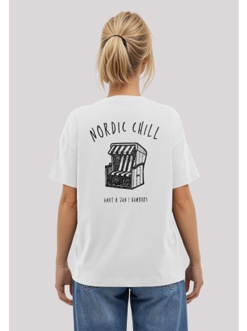 F4NT4STIC T-Shirt Knut und Jan Scribble Logo in off-white