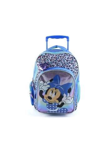 Disney Minnie Mouse Rucksack Tasche Trolley mit Räder 41cm in Blau