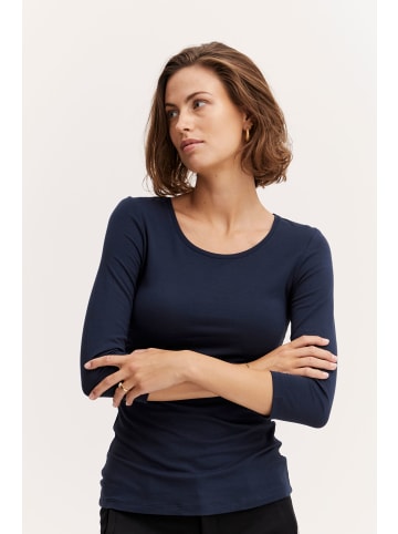 Fransa 3/4-Arm-Shirt in blau