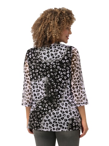 Ulla Popken Longshirt in schneeweiß