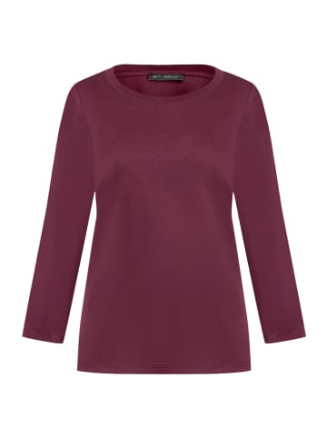 Betty Barclay Basic Shirt mit Rundhalsausschnitt in Dark Aubergine