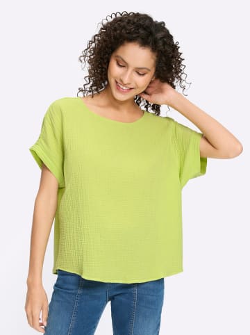 Heine Baumwollbluse in pistazie