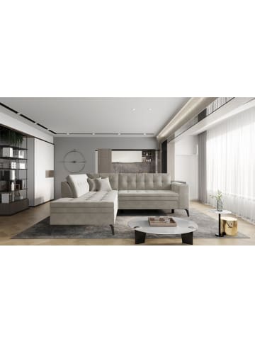 MF Design Lenny Recamiere Links in Mushroom -  (L) 210 x (B) 260 x (H) 93 cm