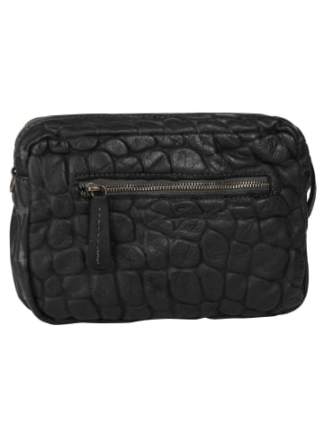 Samantha Look Umhängetasche echt Leder in schwarz