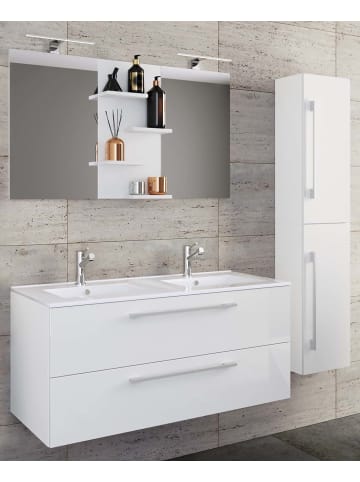 ebuy24 Badmöbelset BudasiS Weiß 111 x 47 cm